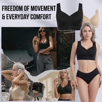 Soutien-gorge correcteur de posture en gelée pour femmes grandes tailles, sans armatures, fermeture avant, doux, léger, soutien dorsal quotidien, bralette