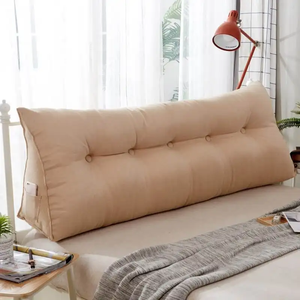 Cuscino per Testiera <span class=keywords><strong>Letto</strong></span> Personalizzato in Velluto Lavorato a Maglia, Monocolore, Impermeabile, Rimovibile e Lavabile, con Design a Cuneo - Product Image 6
