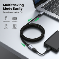 Câble d'extension USB-C, transfert de données 10 Gbps et charge rapide 100 W, cordon mâle vers femelle de type C pour PSVR2, MacBook Air, iPad Pro