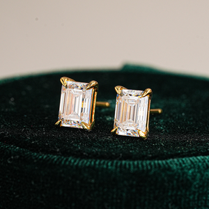 925 स्टर्लिंग चांदी के सोने ने 1ct राउंड मोइससानाइट गहने बनाए - Product Image 2