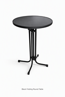 Table pliante portable en plastique avec plateau, hauteur 110 cm, durable, facile à nettoyer, mobilier d'hôtel pour extérieur, jardin, salon, événement