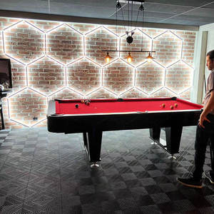 Vendita calda autolavaggio esagono Led luci di dettaglio per Garage riparazione Auto officina di illuminazione all'ingrosso in cina - Product Image 2