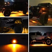 Luces LED de Roca de 2 Pulgadas de Alta Calidad, Color Personalizable, 12V, IP67, Impermeables, para Camionetas/ATV Can-Am, con 12 Meses de Garantía