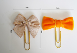 Planificador Bow Page Clips Bookmark Scrapbook Bow Clips Traveler's Notebook Journal para kits <span class=keywords><strong>de</strong></span> planificador - Product Image 6