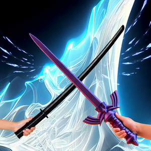 Couteau télescopique de qualité supérieure, modèle imprimé en 3D, jouet, kit DIY d'épée de samouraï magique transformable non affûtée - Product Image 1