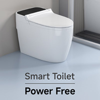 WC intelligent non électrique avec réservoir intégré, lavage arrière, lavage féminin, en céramique, monobloc, bidet intelligent pour salle de bain