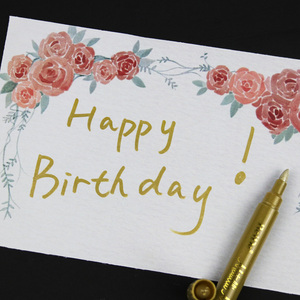 ปากกามาร์กเกอร์โลหะสีเงินสีทองปลายแปรงกันน้ำปากกาวาดการ์ตูนอุปกรณ์ศิลปะ DIY สำหรับงานฝีมือแก้วหิน - Product Image 5