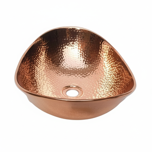 Vaisseau en cuivre de qualité supérieure Présentoir de comptoir décoratif Cuvette d'évier en cuivre Prix de gros Lavabo de salle de bain en cuivre - Product Image 1