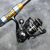 Rapport de vitesse 5.2 alliage d'aluminium 1BB Anti Reserve Spinning Fishing Reel Max Drag 8kg Big Line Capacity Spinning Reel
