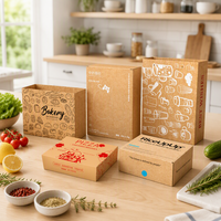 Boîte d'emballage en papier OEM pour les marques de produits alimentaires, de desserts, de collations et de pâtisseries avec impression de logo personnalisée et service de conception