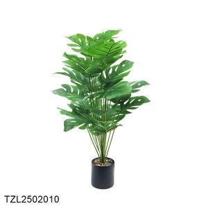Plante artificielle de Monstera Deliciosa, faux palmier tropical, faux fromage <span class=keywords><strong>suisse</strong></span> pour la maison, le jardin, le bureau et le magasin. - Product Image 5
