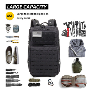 Zaino personalizzato 45-50L con Computer Interlayer da viaggio tattico da esterno compatibile con Molle zaino tattico da pranzo - Product Image 2