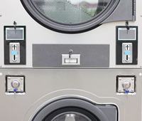 Laveuse-sécheuse à monnayeur MCKINNEY en acier inoxydable pour blanchisserie commerciale et appartement