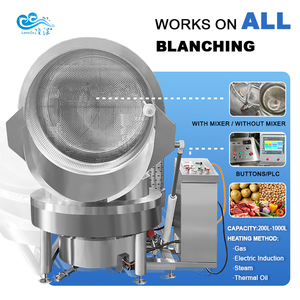 Olla <span class=keywords><strong>de</strong></span> blanqueo industrial con cesta filtrante 200L-1000L, equipo <span class=keywords><strong>de</strong></span> cocción para patatas, champiñones, camarones, <span class=keywords><strong>pulpo</strong></span> y salchichas - Product Image 4