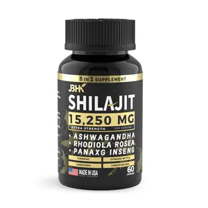 Private Label Healthcare Oem Plus Men Health Herbal Shilajit Root Extract Pure Himalayan Shilajit Capsule Gummy