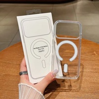 Coque Magnétique Transparente Originale pour iPhone 18 17 16 15 14 Plus 13 12 Mini 11 Pro Max 16E 17E – Étui Magnétique Transparent