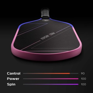 Raquette de pickleball professionnelle sans bordure en fibre de carbone de haute qualité, épaisseur 16 mm, avec performance de précision approuvée par l'USAPA - Product Image 2