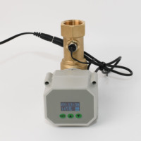 Vanne à bille électrique en laiton 3/4'' à 2 voies, à température contrôlée, avec drainage automatique et minuterie, indice de protection IP67, certifiée CE et NSF61