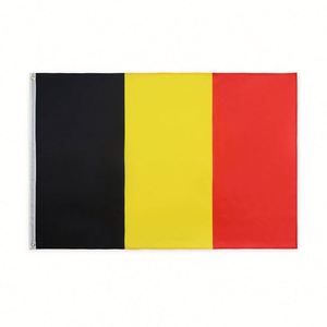 Bandera de Bélgica Negra, Amarilla y Roja Impresa al por Mayor, 3x5 Pies, Cualquier Tamaño, Banderas de Poliéster para Exteriores - Product Image 1