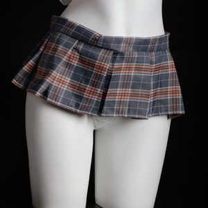 <b>Sexy</b> Schoolgirl JK Uniform <b>Set</b> Short Sleeve White Shirt Plaid Skirt Role Play Women's Outfit - Product Image 3