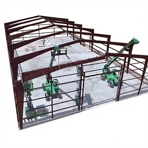 Edificio <span class=keywords><strong>Industrial</strong></span> Prefabricado de Estructura de Acero para Taller, Fábrica, Almacén, Supermercado y Parque, Diseño Moderno, Precios Bajos - Product Image 1