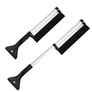 1 pelle à neige automobile télescopique en aluminium, pelle multifonctionnelle pour neige et glace, outil d'hiver, brosse de voiture - Product Image 1