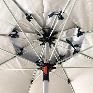Vente en gros de design moderne, grand parasol d'extérieur robuste, parasol de plage/terrasse en fer réglable, évent pour <span class=keywords><strong>parc</strong></span> - Product Image 5