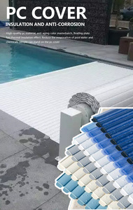 Corona de agua personalizada, material de PC completamente automático, cubierta de <span class=keywords><strong>piscina</strong></span>, Control remoto, tiras de sellado de tercera generación para exteriores - Product Image 6
