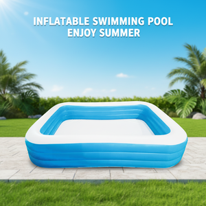 <span class=keywords><strong>Piscine</strong></span> gonflable rectangulaire pour enfants en PVC, à trois couches épaissies, pour la baignade et les jeux - Product Image 1