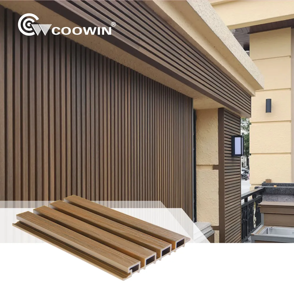 Coowin kantor bangunan komposit pelapis dinding eksterior untuk dekorasi artistik harga rendah panel pvc