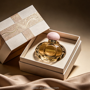 Elegante Botella de <span class=keywords><strong>Perfume</strong></span> de Vidrio Transparente de Lujo de 80 ml, Botella de <span class=keywords><strong>Perfume</strong></span> Personalizada con Logotipo Estampado en Caliente y Caja de Regalo para Hombre y <span class=keywords><strong>Mujer</strong></span> - Product Image 2