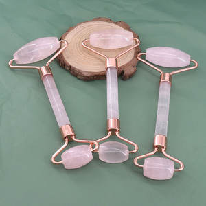 ชุดลูกกลิ้งหินควอตซ์และกัวซาลูกกลิ้งนวดหน้าทำจากหยกและโรสควอตซ์ - Product Image 6