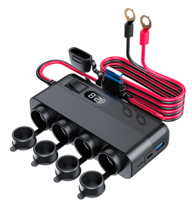 <span class=keywords><strong>Chargeur</strong></span> de voiture DC haute puissance 350W PD écologique, nouvellement listé, avec <span class=keywords><strong>4</strong></span> prises et cordon de protection, pour ordinateur portable, <span class=keywords><strong>iPad</strong></span>, téléphone portable, allume-cigare - Product Image 1