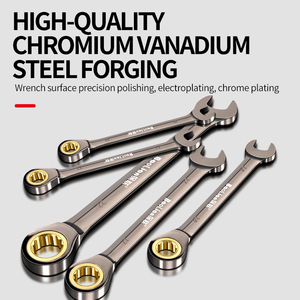 Bộ cờ lê miệng mở đa năng, cờ lê ratchet dùng sửa chữa ô tô, dụng cụ lực xoắn cầm tay, hỗ trợ OEM, chất liệu CR-V, kèm túi đựng - Product Image 2