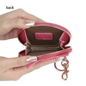 Porte-monnaie AndoBag pour femmes, en cuir de vache véritable, pochette à monnaie tendance, style coréen, petit sac de rangement avec porte-clés 1530 - Product Image 4