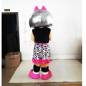 คอสตูมมาสคอตคอตุ๊กตาสาวสำหรับงานเลี้ยงออกแบบได้ตามที่ต้องการ - Product Image 3