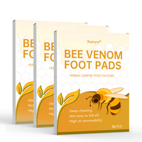 Fabrication OEM, étiquette personnalisée, patch pour les pieds au venin d'abeille, patchs détoxifiants pour les pieds, patchs adhésifs au venin d'abeille pour un nettoyage en profondeur et un meilleur sommeil