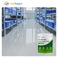 Peinture époxy sans solvant et inodore, revêtement en résine à faible teneur en COV de qualité alimentaire pour surfaces intérieures d'hôpitaux, d'écoles et de cuisines