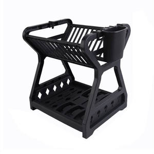 Custom logo Dish <strong>Drying</strong> <strong>Rack</strong> with Drainboard Drainer <strong>Wall</strong>-<strong>hung</strong> Type Kitchen Light Duty Countertop Utensil Organizer Storage - Product Image 5