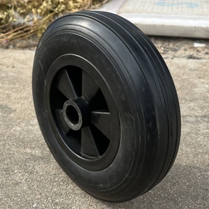 Roue de chariot de 200 mm (8 pouces) en caoutchouc massif avec <span class=keywords><strong>pneu</strong></span> pour poubelle et bac à déchets - Product Image 5