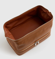 Sacs cosmétiques à double compartiment OEM, sac de toilette compact et portable, sacs de maquillage de luxe pour femmes, organiseur de cosmétiques quotidien pour l'extérieur