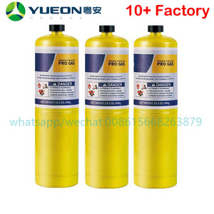 โรงงานผสมโพรเพน R290เปลวไฟสีฟ้า mapp Pro Gas 1L ใช้งานได้ยาวนานเหมาะสำหรับการเชื่อมและการเชื่อมประสานการใช้งาน mapp PLUS Gas - Product Image 2