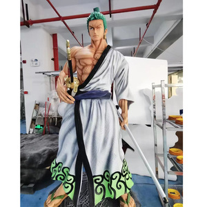 Estatua Personalizada de Gran Tamaño de <span class=keywords><strong>One</strong></span> <span class=keywords><strong>Piece</strong></span>, Figura de Anime Japonés de Tamaño Real, Artesanía de Resina y Escultura de Fibra de Vidrio para Decoración - Product Image 1