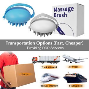 Masajeador de cabeza corporal de etiqueta privada, cepillo de masaje para el cuero cabelludo, cómodo cepillo de baño de silicona para frotar - Product Image 6