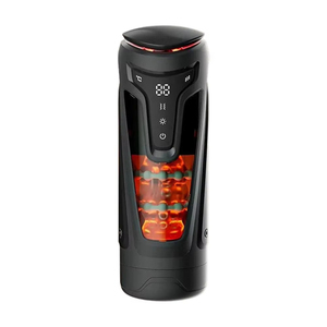 Masajeador Íntimo Masculino Telescópico con Calefacción, Pantalla Digital, Vibración, Transparente, Dispositivo Inteligente para Entrenamiento y Bienestar Adulto - Product Image 5