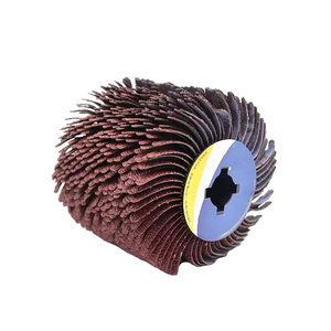 Tambour abrasif flexible tréfilage personnalisé divers grains tambour de roue à lamelles <span class=keywords><strong>pour</strong></span> <span class=keywords><strong>meuler</strong></span> les métaux mous des menuiseries - Product Image 2