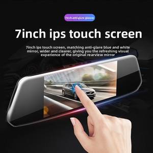 กล้องติดรถยนต์แบบกระจกมองหลัง ความละเอียด 1080P หน้าจอ 4.3 นิ้ว รองรับ GPS บันทึกภาพ DVR กล่องดำ หน้าจอสัมผัส - Product Image 3