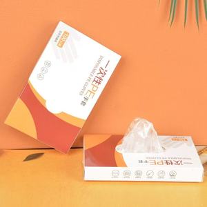 Gants jetables en PE pliés, gants en HDPE de qualité alimentaire emballés individuellement pour le shampoing et les salons de coiffure - Product Image 6