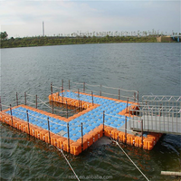 Pont flottant à connexion rapide, plateforme flottante résistante aux intempéries pour pont flottant portable et activités nautiques