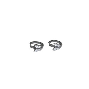 Boucles d'oreilles créoles papillon en argent sterling Ruitai S925 avec nœud, pour un usage quotidien - Product Image 5